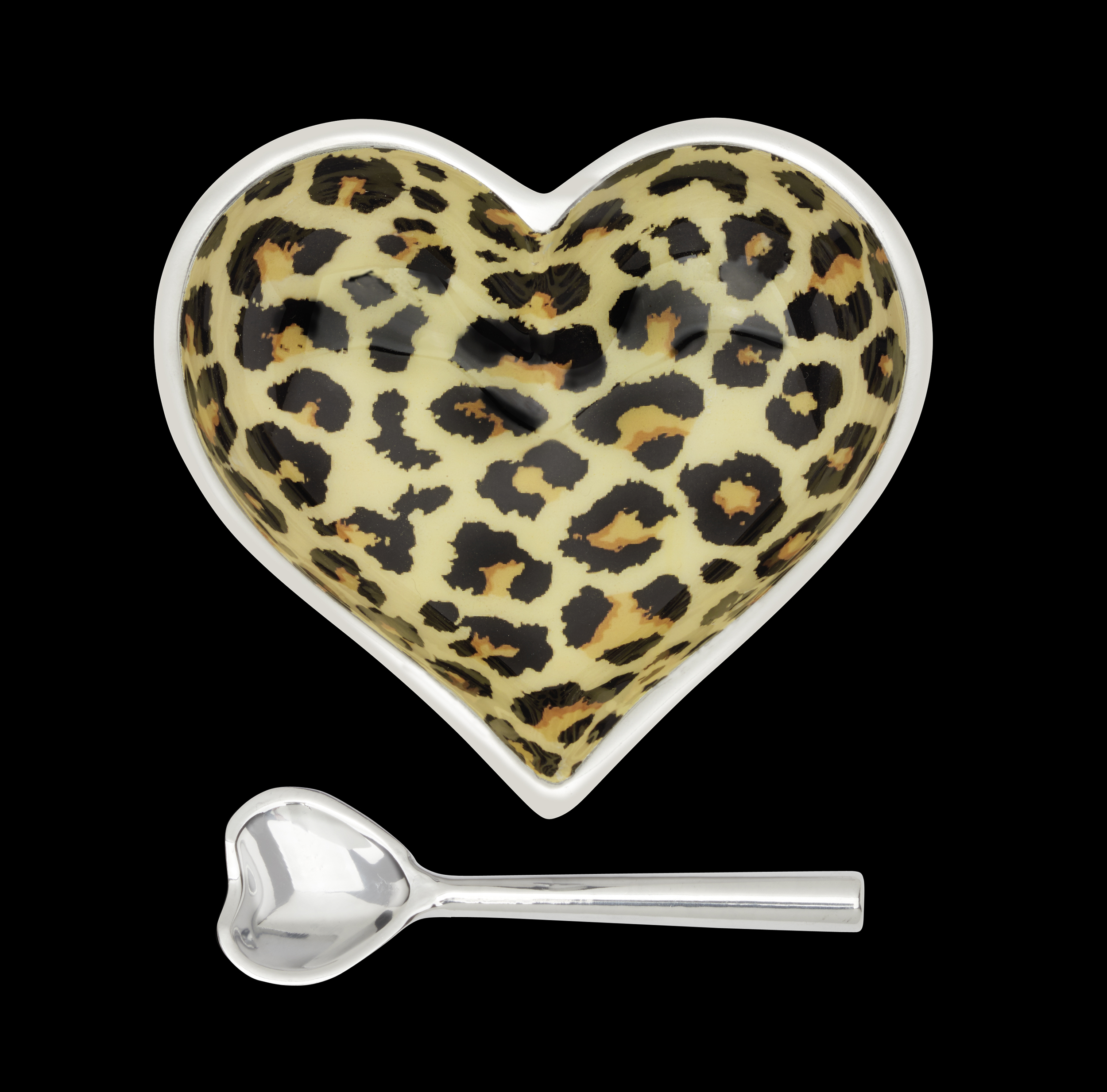 Happy Jaguar Heart with Heart Spoon